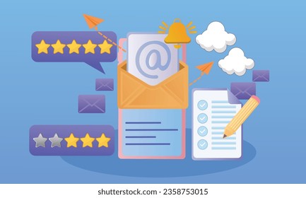 Speech bubble on mobile phone with text social media online platform concept.on blue background.Vector Design Illustration.