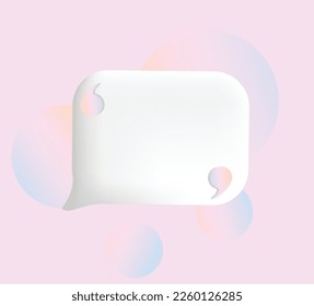 speech bubble on pink background with circles - Powered by Shutterstock - Get 15% off with code: PIKWIZARD15