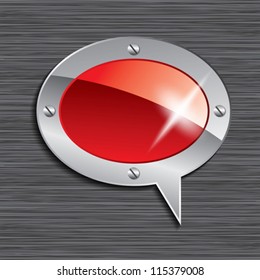 Speech bubble  on seamless background