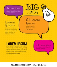 Speech Bubble on top of each other, brochure or flyer, vector illustration.