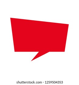 speech bubble on white background