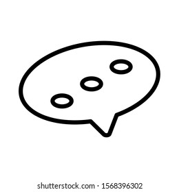 speech bubble on white background vector illustration design