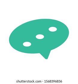speech bubble on white background vector illustration design