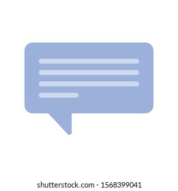 speech bubble on white background vector illustration design