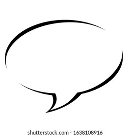 speech bubble on white background