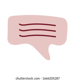 speech bubble on white background vector illustration design