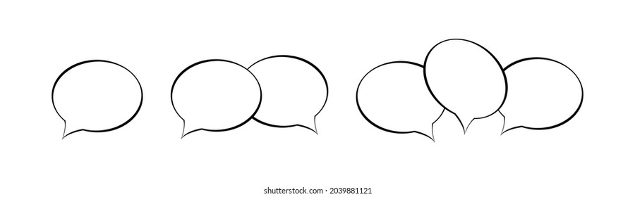 speech bubble on white background