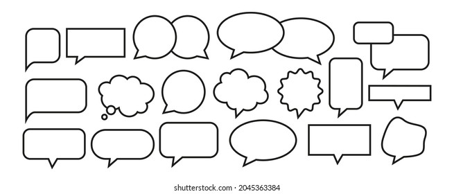 speech bubble on white background