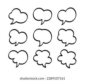 speech bubble on white background