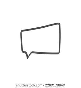speech bubble on white background