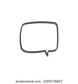 speech bubble on white background