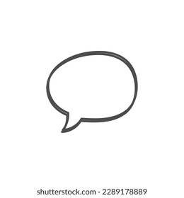 speech bubble on white background