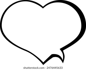 Speech bubble on white background. Vector illustration.