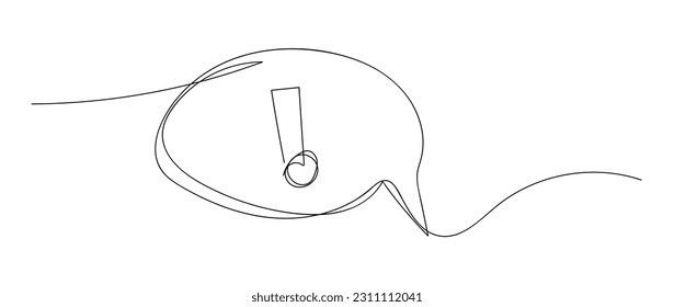 Redeblase in einer Zeichnung. Dialog Chat-Wolke im einfachen linearen Stil. Bearbeitbarer Strich. Doodle-Vektorgrafik	