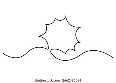 Burbuja de voz en un dibujo de línea. Nube de chat de diálogo en estilo lineal simple. Trazo editable. Ilustración vectorial Doodle
