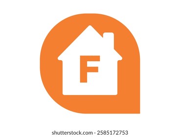 Speech Bubble Orange F Classification Home Energy Efficiency Scale Sustainability Economy