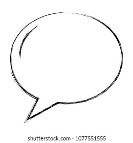 speech bubble with oval shaped icon