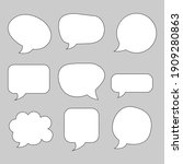 Speech bubble pack flat icon,symbol and vector,Can be used for web, print and mobile