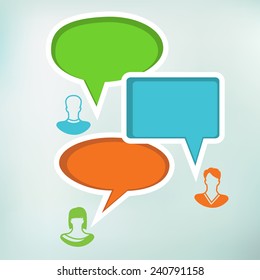 Speech Bubble with People Icon