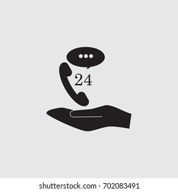 Speech bubble and phone icon