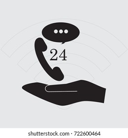 Speech bubble and phone icon