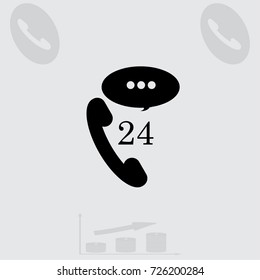 Speech bubble and phone icon