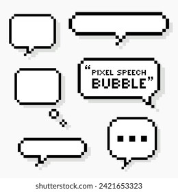 Lautsprecher-Blase Pixel Art 8 Bit Stil