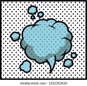 speech bubble pop art style