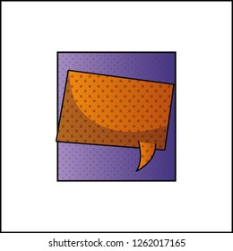 speech bubble pop art style
