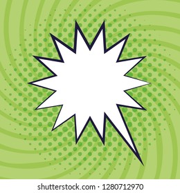speech bubble pop art style