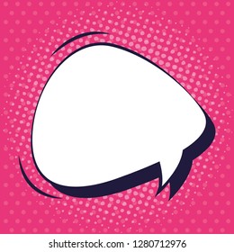 speech bubble pop art style