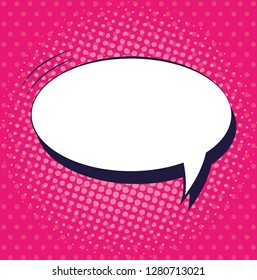 speech bubble pop art style