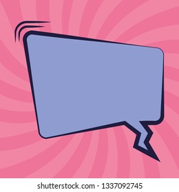 speech bubble pop art style