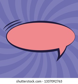 speech bubble pop art style