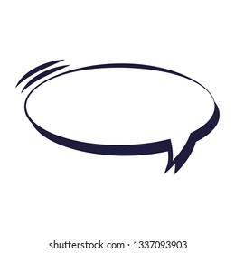 speech bubble pop art style