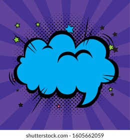 speech bubble pop art style vector illustration design
