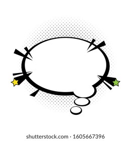 speech bubble pop art style vector illustration design