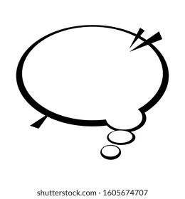 speech bubble pop art style vector illustration design