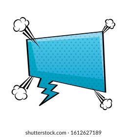 speech bubble pop art style vector illustration design