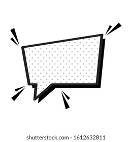 speech bubble pop art style vector illustration design