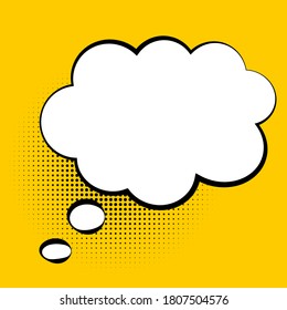 Speech Bubble in Pop Art Style. Vector Illustration EPS10