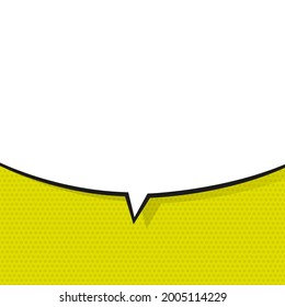 Speech Bubble in Pop Art Style. Vector illustration