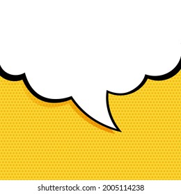 Speech Bubble in Pop Art Style. Vector illustration