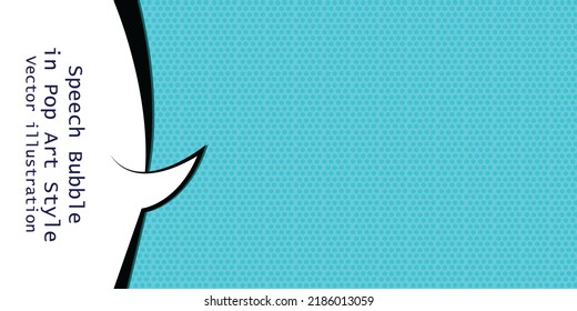 Speech Bubble in Pop Art Style. Vector illustration