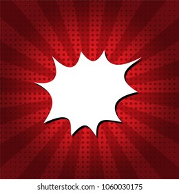 Speech bubble pop art,comic book background vector illustration.