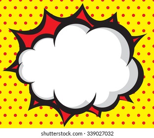 speech bubble pop art,comic book background vector illustration