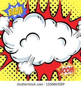 Speech Bubble in Pop-Art Style
