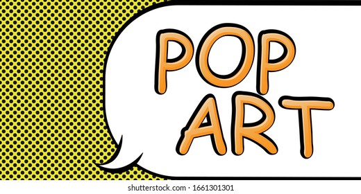 Speech Bubble in Pop-Art Style