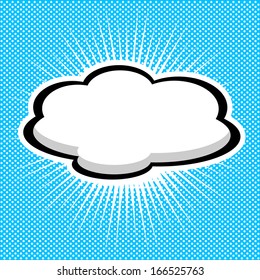 Speech Bubble Pop-Art Style 