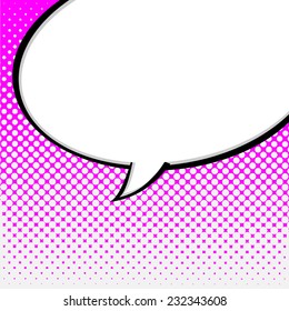Speech Bubble in Pop-Art Style